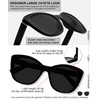 MARE AZZURO Cat Eye Reading Sunglasses Women Oversized Square Sunglasses