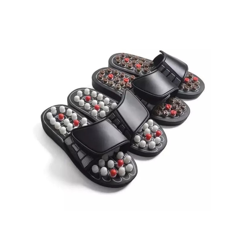 지압슬리퍼 스프링지압슬리퍼 건강슬리퍼 사무실 스프링 건강 발마사지 사무실 [브라운] Acupressure