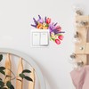 Flower Switch Stickers Unique Floral Light Switch Decals Decor Wall