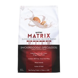 Syntrax Nutrition Matrix - Sustained-Release Protein Blend, Snickerdoodle 2 lbs. Real Cookie Pieces