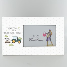 Love You To The Farm And Back Farm Animal On The Farm Themed Ceramic Picture Frame