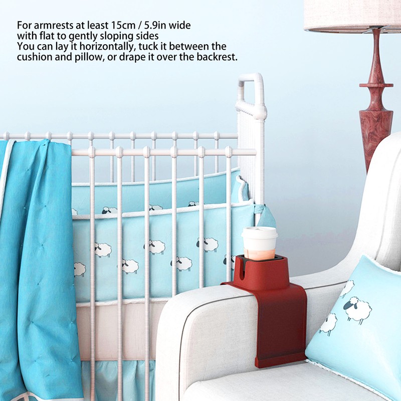 Couch Cup Holder Spill Proof Ergonomic Sofa Drink Holder Tray