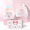 Cotton Rabbit Series Disposable Pure Cotton Pads for Facial Cleansing and Masks Cotton Square Compression Face Towel 12 Pcs [Bms-810] 10ea