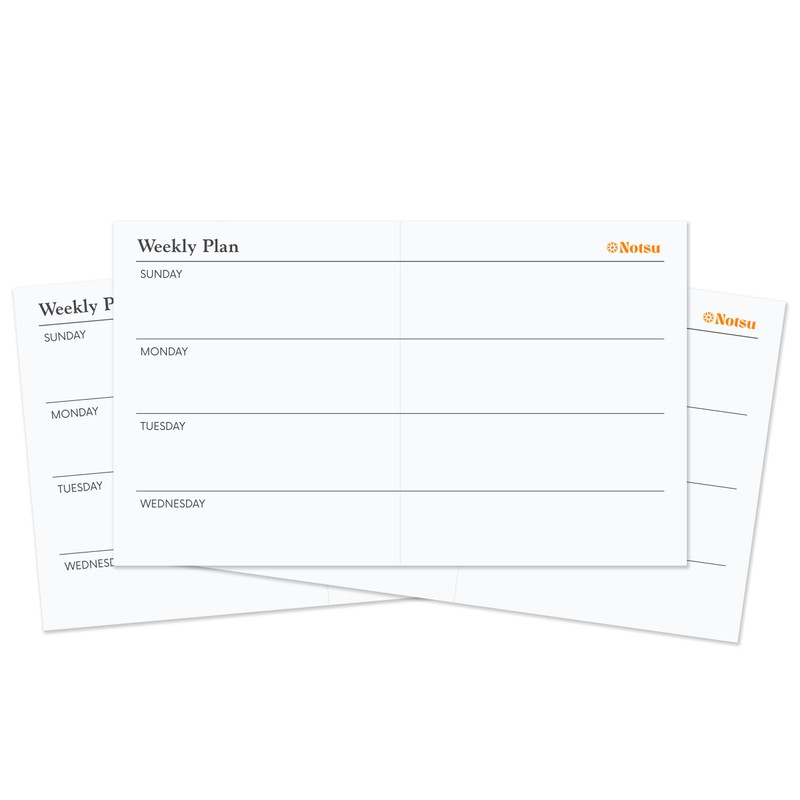 Notsu Week Plan Scored Note Cards (Pack of 50) |