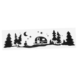 ULTECHNOVO Car Sticker Tree Decor Decal for Cars Creative Graphics of Stars Moon Trees Durable Pet Material Easy Installation Removal for Outdoor Enthusiasts