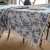 Anaado Cotton Linen Square Table Cloth for Dining Table, Table