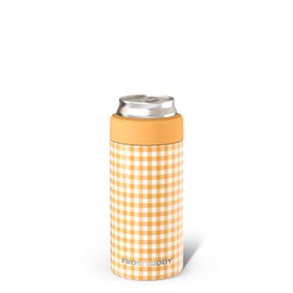 Frost Buddy Universal Mini Can Cooler – Fits 12oz Slim & 7.5oz Mini Cans – Vacuum Insulated Stainless Steel – Keeps Beverages Cold or Hot – Compact, Travel & Cup Holder Friendly