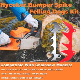 Hyceker Bumper Spike Felling Dog Set For Stihl MS170 MS180 MS210 MS230 MS250 Chainsaw, Large Dog Spike Bumper Screws Kit Fit Stihl MS171 MS181 MS192T MS193T MS194T MS200T 017 018 021 023 025 Chainsaws