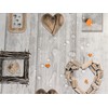 Karina Home Orange on Grey Wood Effect Love Hearts Wipe
