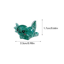 36 pcs Mini Axolotl Figures Glitter Miniature Axolotl Figurines Little Resin Axolotl Shiny Cute Mini Axolotl for Craft Garden Landscape,Craft Garden Landscap Dollhouse Decor Aquarium Ornaments.