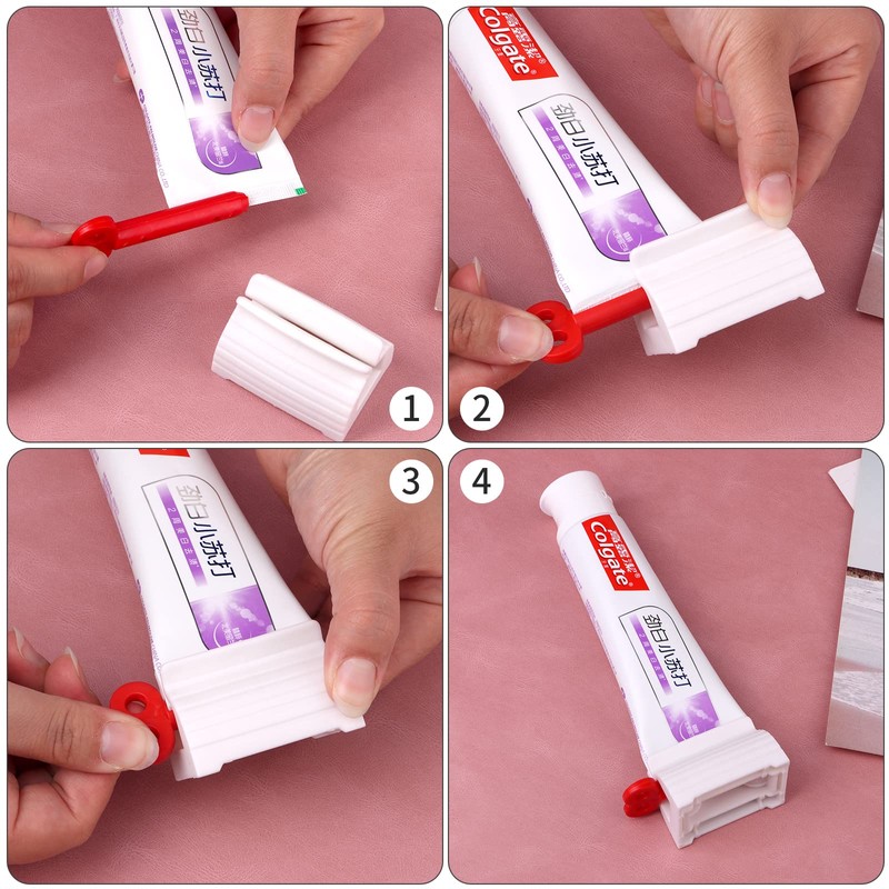3 x Toothpaste Squeezer Toothpaste Seat Holder for Bathroom Accessories