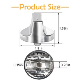 Eagles W11366438 Stove Knobs, Compatible with Whirlpool Gas Ranges WCG55US0HS00 WCG55US6HS00 WCG77US0HS00, W10850010 W11084623 AP6888134 Oven Cooktop Control Burner Knobs (1PCS)