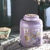 New English Teas Vintage Victorian Tea Caddy in Purple with