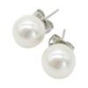 Sakuya Women's Shell Pearl Earrings, 0.24, 0.3, 0.3, 0.4 inches