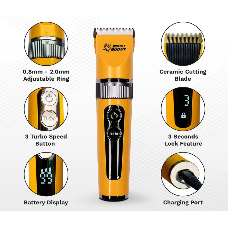 The Cut Buddy Clipper & Grooming Set, Cordless Hair &
