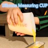 Mocrcrel Set of 3 Silicone Flexible Measuring Cups with Marking,