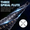 Hakkin 3pcs M35 Cobalt Step Drill Bit for Metal 1/8"-7/8"(34