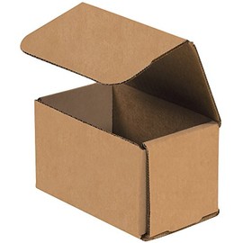 BOX USA BM533K Corrugated Mailers, 5" x 3" x 3", Kraft (Pack of 50)