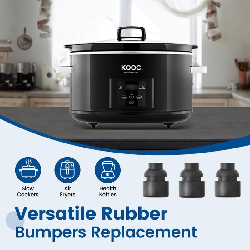 KOOC Rubber Feet for Slow Cookers 5 qt 7 qt