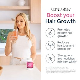 Hair Growth Supplements - Favorece el Crecimiento de Cabello - Colageno Hidrolizado Puro con Vitaminas para el Cabello Mujer y Hombre - Hair Vitamin 1
