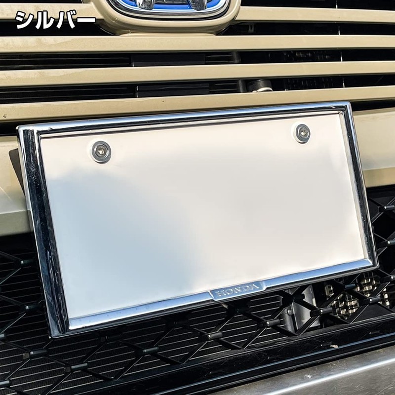 Nexus Japan License Plate Bolts, Silver, Set of 2, M6