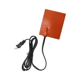 DXNQ Car Engine Heater Pad, 4"×5" Silicone Car Heating Pad with 68" Long Power Cord, 120V 150W Self-Adhesive Oil Pan Heater Pad for Metal Surface, Car Engine Heater Accessories