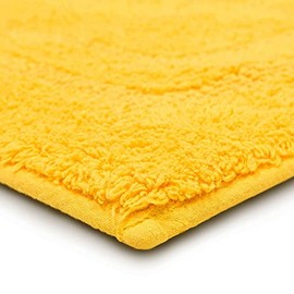 Yellow Shower Rugs for Bathroom Size 1 9" x 2 10', Extremely Soft Plush Versatile Durable & Functional 100% Cotton Reversible Luxuriously Thick | All Season Extraordinary Absorbency Long Lasting