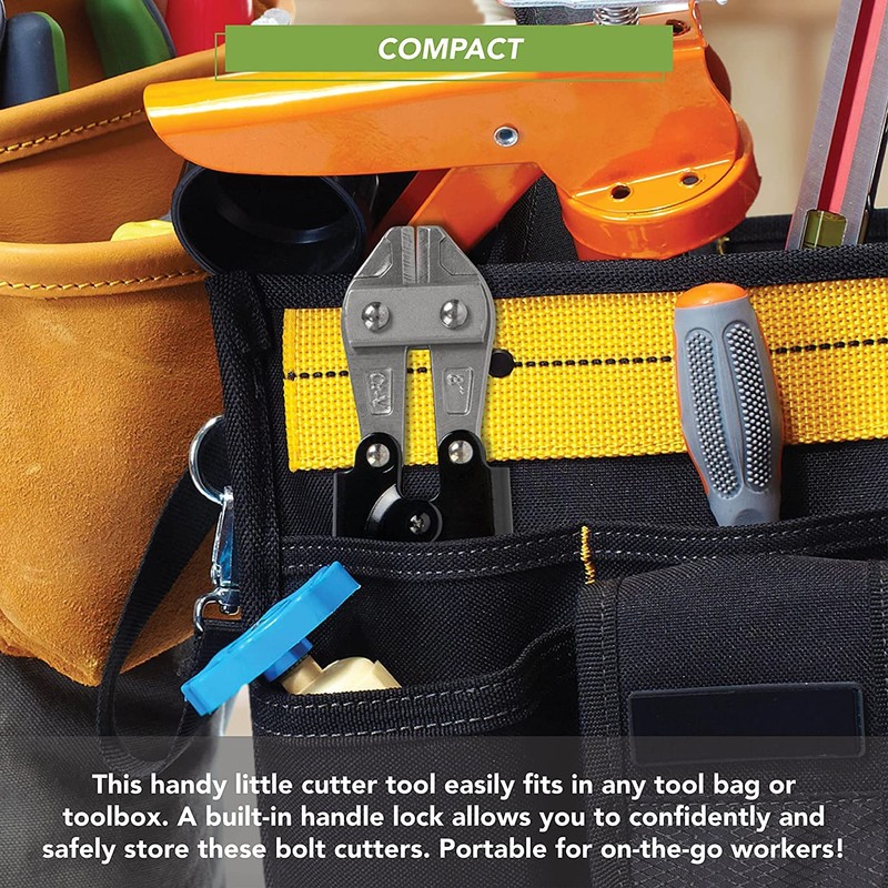 8 Inch Steel Bolt Cutter, Cr-V Mini Wire Cutter, Cable,
