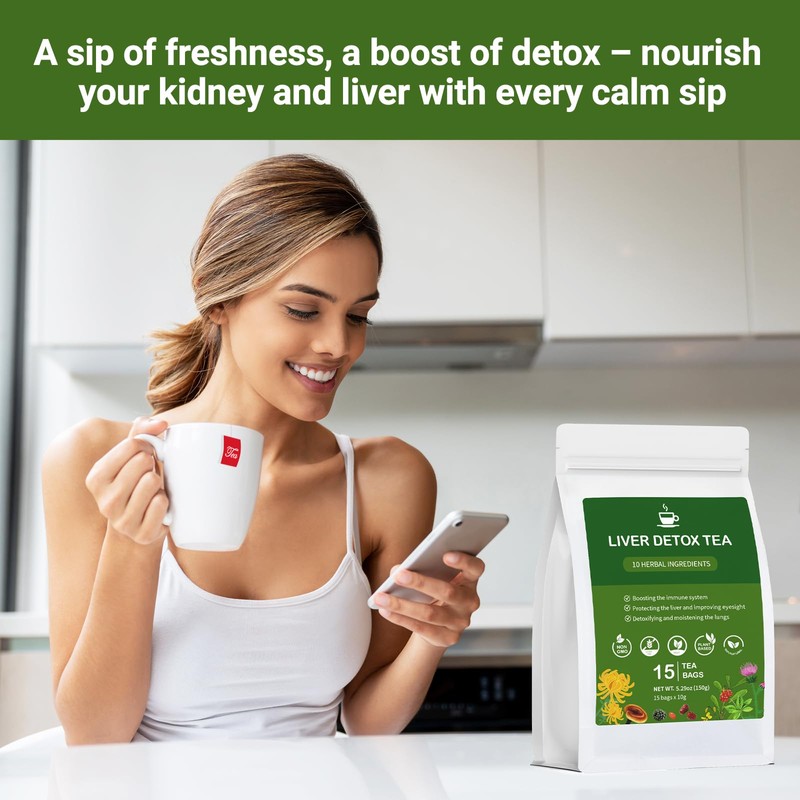 Liver Detox Tea, Chinese Natural Kidney and Liver Cleanse Detox