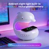 UMLAEN Smart LED Night Light with Bluetooth Speaker, Rechargeable Table