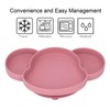 Baby Suction Plate Silicone Thick Edge Skid Resistance Cute Bear