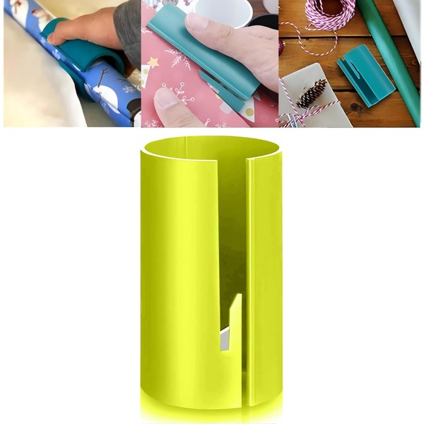 Wrapping Paper Cutter - Gift Wrap Cutter for Christmas, Secure
