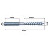 SKIR'CO (6 pcs) Hanger Bolts M8 x 80 mm, Double
