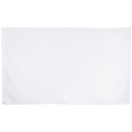 Flag World Flag Grommet Flag 35.4 x 59.1 inches (90 x 150 cm), For Pole Mounting, Metal Hole NYANDELMO (97. Solid White)