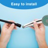 oupados 2 m Shower Hose, Universal Shower Head Hoses, Black,