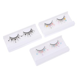 Beavorty Natural Look False Lashes for Women Safe Reusable Diy Lashes Glitter Sequins Fit Eyes for Larger Brighter Attractive Eyes