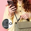 TENOC Spiral Coil Spring Keychain, Anti-lost Key Chain Holder Lanyard