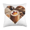 pumpkin spice, autumn, fall, cozy, hygge, latte, coffee, war Throw