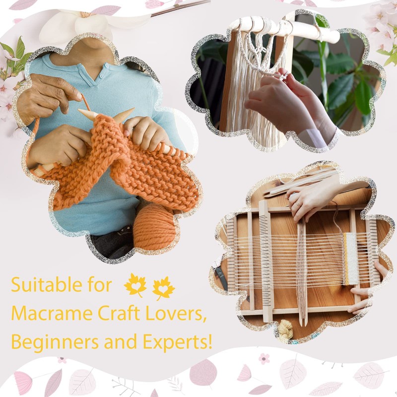 LEREATI Macrame Cord 2mm x 100m, Thick Macrame Rope Natural