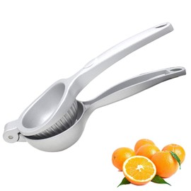 Hoshen Stainless Steel Manual Juicer, Multi-Function Orange Lemon Juicer, Metal Labor-Saving Juicer，Silver