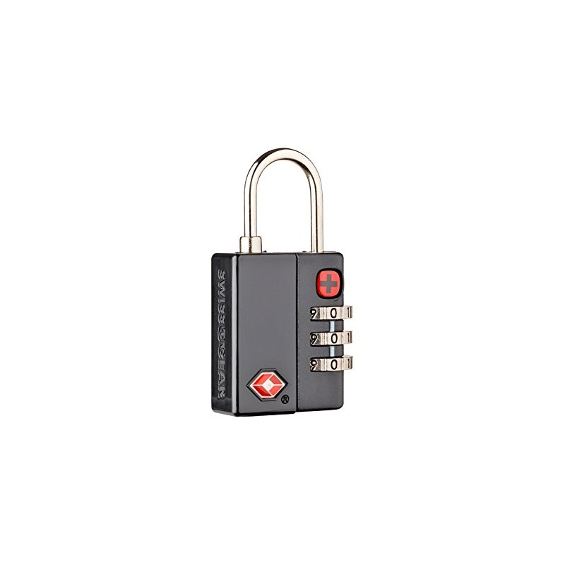 Wenger 604563 Combination Lock TSA Black, black, Combination lock