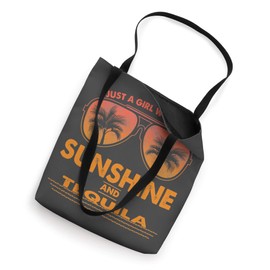 Just A Girl Who Loves Sunshine And Tequila Sunglasses Tote Bag
