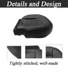 NLQR Front Driver Side Seat Bottom Seat Cover Black Microfiber