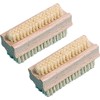 Wooden Nail Brush Pack of 2 – Double-Sided Hand and