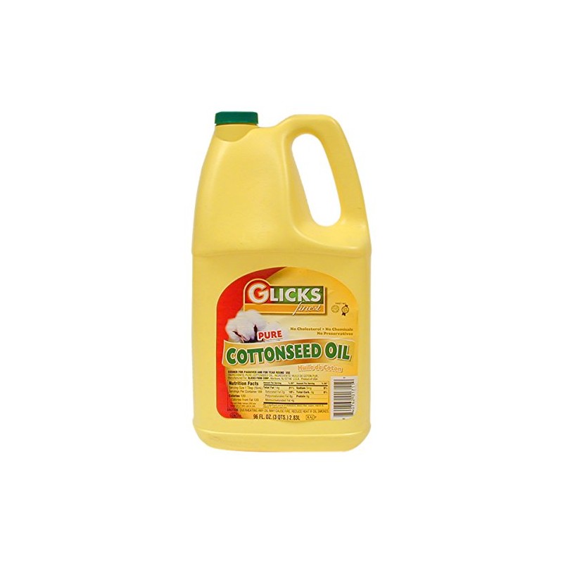 Glicks Finest, Pure Cottonseed Oil, 96oz Bottle