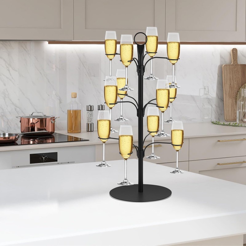 ALIMOTA Cocktail Tree Stand for Drinks Champagne Tower Wine Glasses