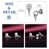 Yumilok Punk Style Men Stainless Steel Earrings Studs Creative Cartilage