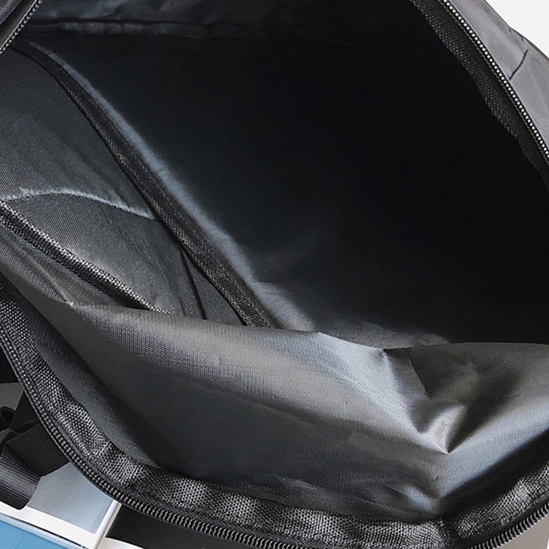 Large Black Sling Bag Waterproof Sling Backpack Oxford Fabric Outdoor