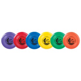 Champion Sports Competition Plastic Discs, 9.5" D - Set of Six Assorted Colors