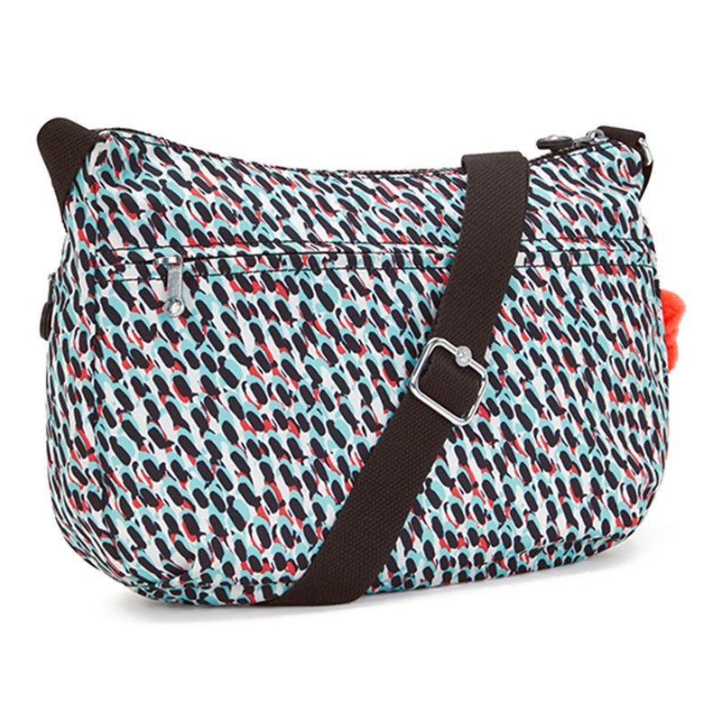 Kipling IZELLAH Medium crossbody, Abstract Print (White)